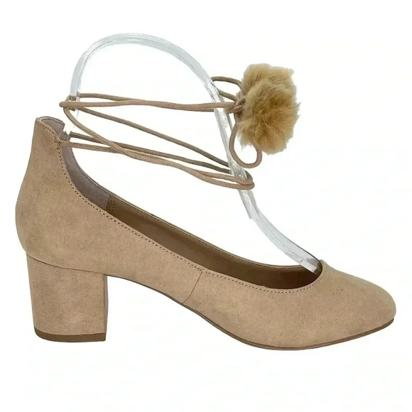 Charles David Libby Nude Microfiber Womens Heels Size 6M - Picture 3 of 12